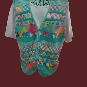 Koret Multicolor Checkered Vest